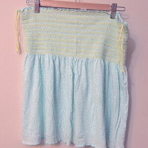 Victoria Secret strapless aqua green  2005 size L modal/cotton Y2K